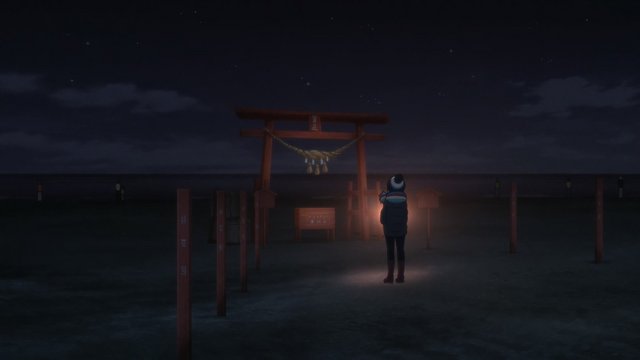 Laid-Back Camp Season 2 New Year Sunrise Torii